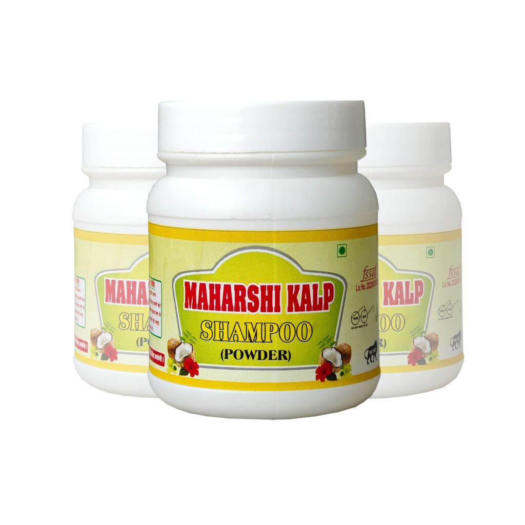 Ayurvedic Shampoo Powder | Maharshi Kalp Herbal Hair Cleanser for Hair Fall & Dandruff Control
