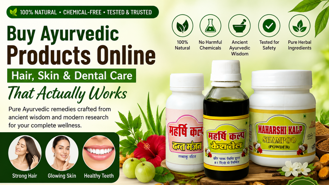 Read more about the article Buy Ayurvedic Products Online Hair, Skin & Dental Care That Actually Works